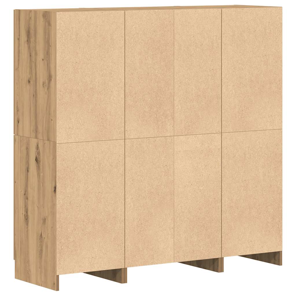 vidaXL 3 Piece Kitchen Cabinet Set Artisian Oak Engineered Wood