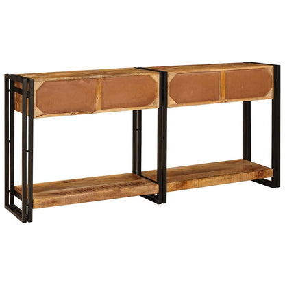 vidaXL Console Tables 2 pcs Brown 161 x 33 x 75 cm Solid Mango Wood