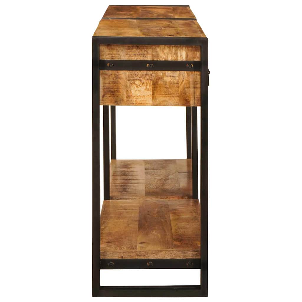 vidaXL Console Tables 2 pcs Brown 161 x 33 x 75 cm Solid Mango Wood