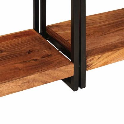 vidaXL Console Tables 2 pcs Brown 161 x 33 x 75 cm Solid Acacia Wood