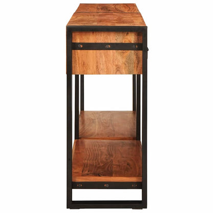 vidaXL Console Tables 2 pcs Brown 161 x 33 x 75 cm Solid Acacia Wood
