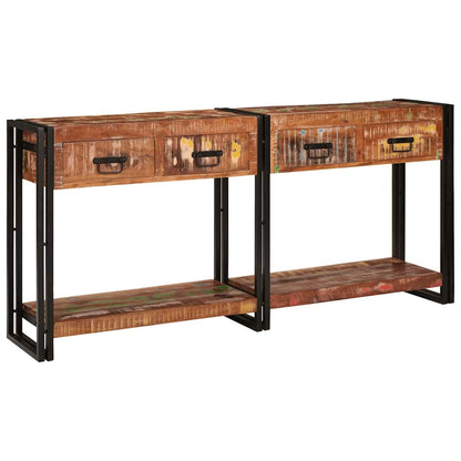 vidaXL Console Tables with Drawer 2 pcs Multicolour 161 x 33 x 75 cm