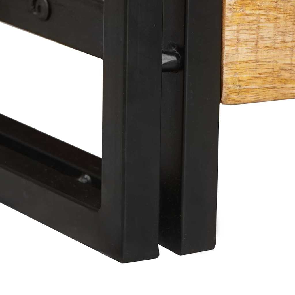 vidaXL Console Tables 2 pcs Brown 200 x 33 x 75 cm Solid Mango Wood