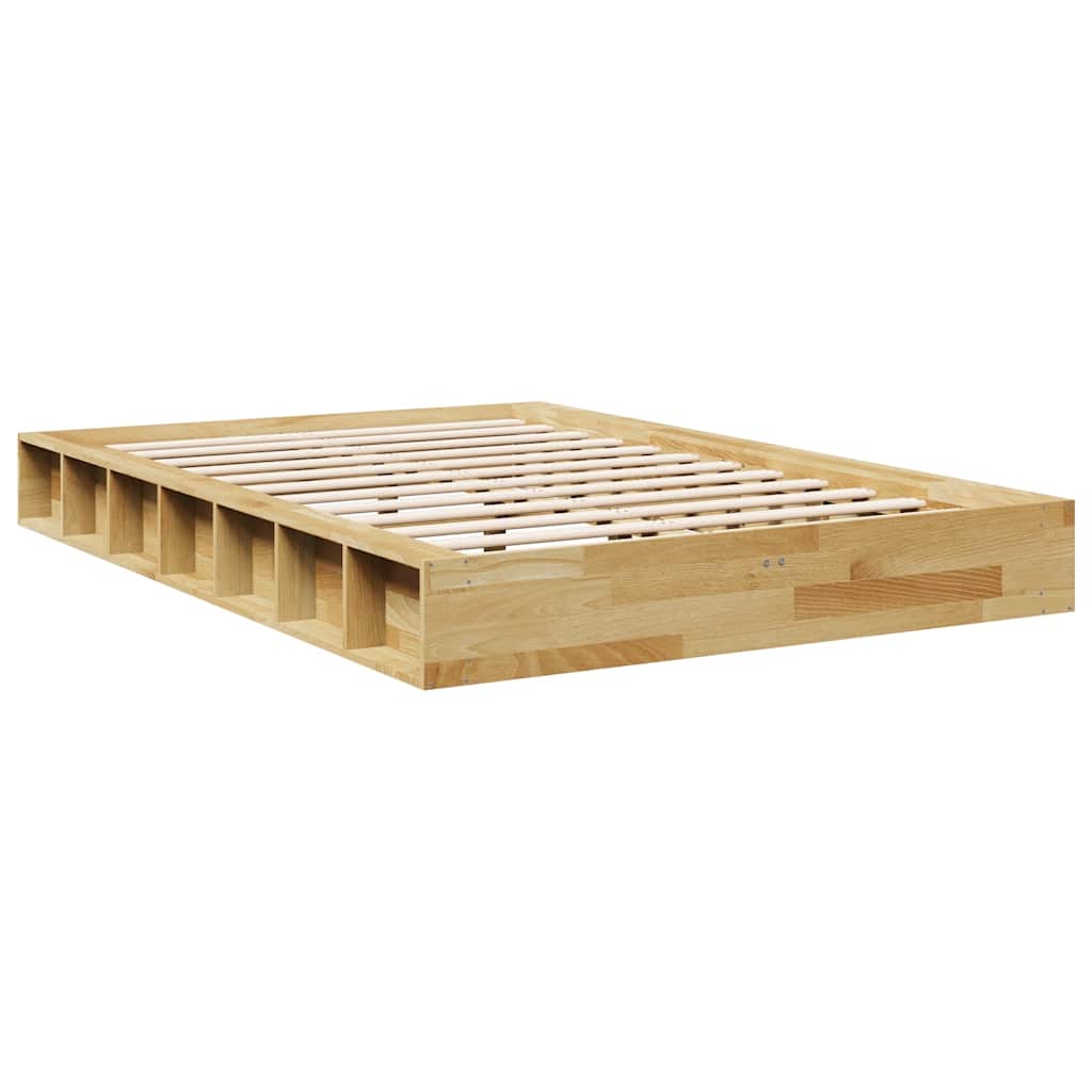 vidaXL Bed Frame | Oak | Solid Oak wood | Double | Storage | Bed Frame