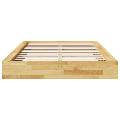 vidaXL Bed Frame | Oak | Solid Oak wood | Double | Storage | Bed Frame
