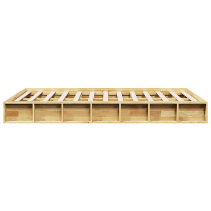 vidaXL Bed Frame | Oak | Solid Oak wood | Double | Storage | Bed Frame
