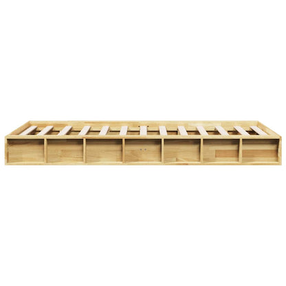 vidaXL Bed Frame | Oak | Solid oak wood | Single | Bed Frame | Rectangular