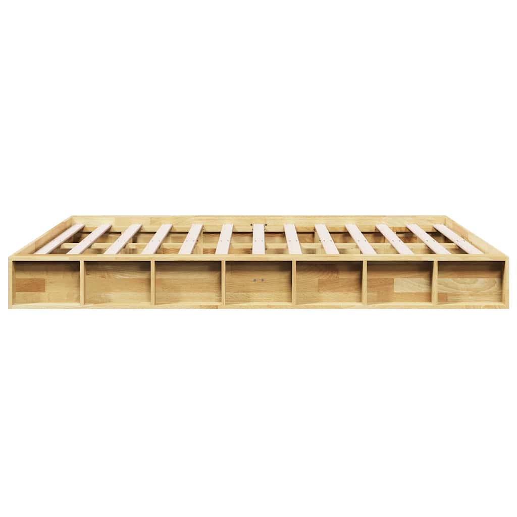 vidaXL Bed Frame | Oak | Solid oak wood | Double | Rectangle | Rustic | Durable