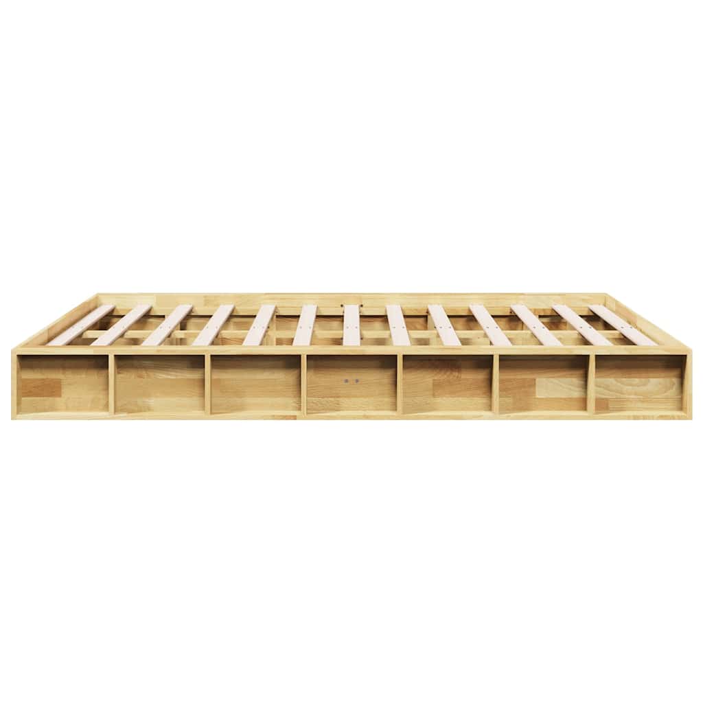 vidaXL Bed Frame without Mattress 140x190 cm Solid Wood Oak