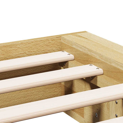 vidaXL Bed Frame without Mattress 140x190 cm Solid Wood Oak