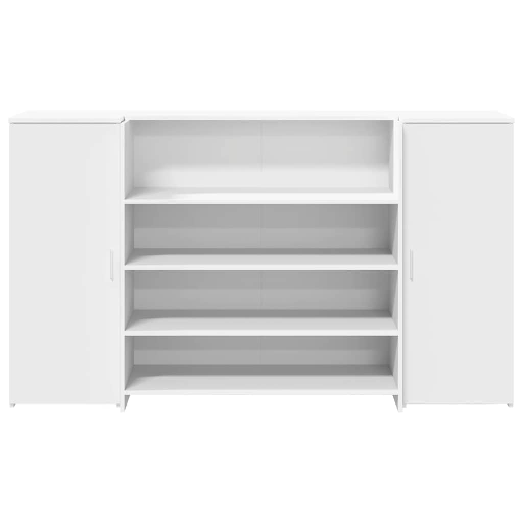 vidaXL Reception Desk White 180x50x103.5 cm Engineered Wood
