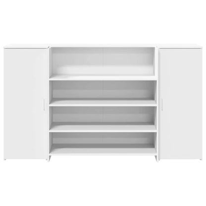 vidaXL Reception Desk White 180x50x103.5 cm Engineered Wood