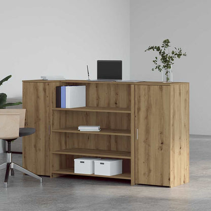 vidaXL Reception Desk Artisan Oak 180x50x103.5 cm Engineered Wood