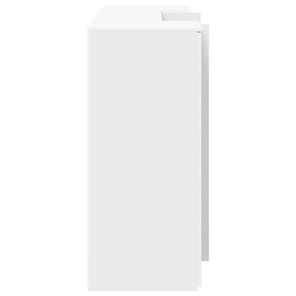 vidaXL Reception Desk White 200x50x103.5 cm Engineered Wood
