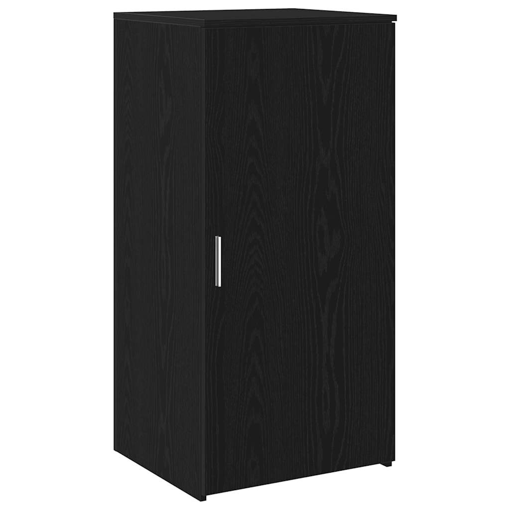 vidaXL Reception Desk Black Oak 200x50x103.5 cm Engineered Wood