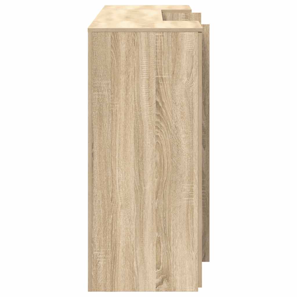 vidaXL Reception Desk Sonoma Oak 200x50x103.5 cm Engineered Wood