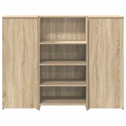 vidaXL Reception Desk Sonoma Oak 135x50x103.5 cm Engineered Wood