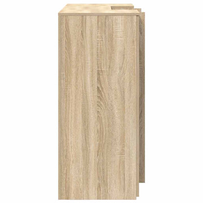 vidaXL Reception Desk Sonoma Oak 135x50x103.5 cm Engineered Wood