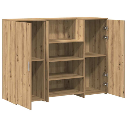 vidaXL Reception Desk Artisan Oak 135x50x103.5 cm Engineered Wood