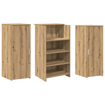 vidaXL Reception Desk Artisan Oak 135x50x103.5 cm Engineered Wood