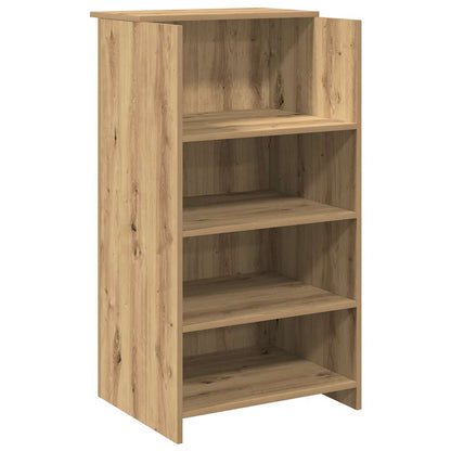 vidaXL Reception Desk Artisan Oak 135x50x103.5 cm Engineered Wood