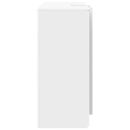 vidaXL Reception Desk White 155x50x103.5 cm Engineered Wood