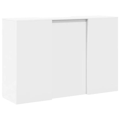 vidaXL Reception Desk White 155x50x103.5 cm Engineered Wood