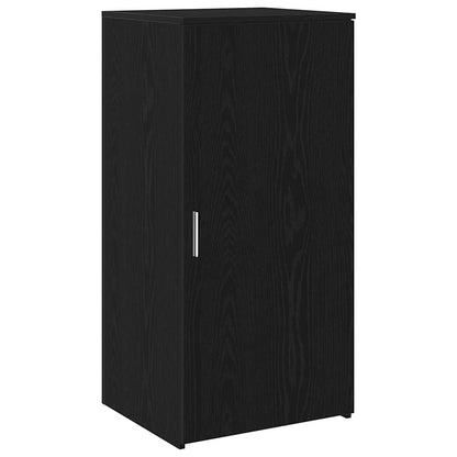 vidaXL Reception Desk Black Oak 155x50x103.5 cm Engineered Wood