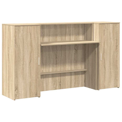 vidaXL Reception Desk Sonoma Oak 180x50x103.5 cm Engineered Wood