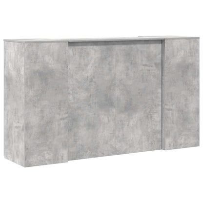 vidaXL Reception Desk Concrete Grey 180x50x103.5 cm Engineered Wood