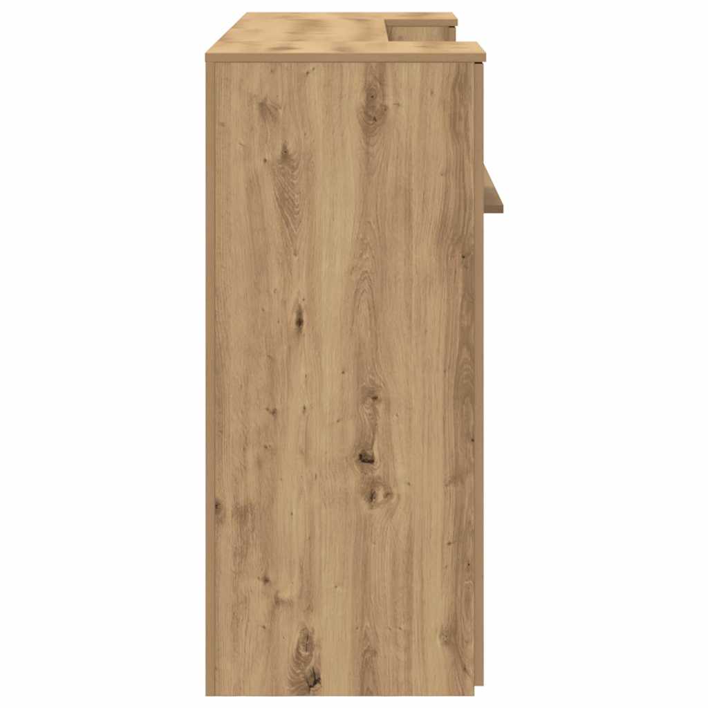 vidaXL Reception Desk Artisan Oak 180x50x103.5 cm Engineered Wood