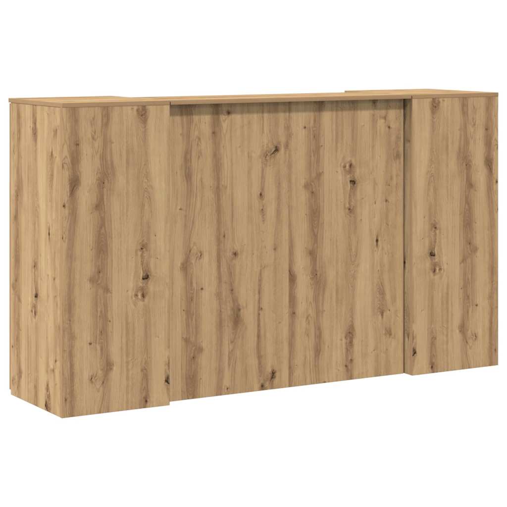 vidaXL Reception Desk Artisan Oak 180x50x103.5 cm Engineered Wood