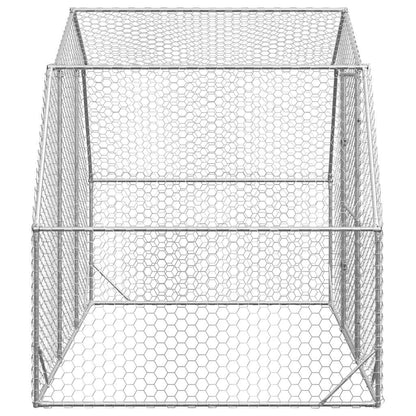 vidaXL Chicken Run 2.5x2x2.25 m Galvanised Steel
