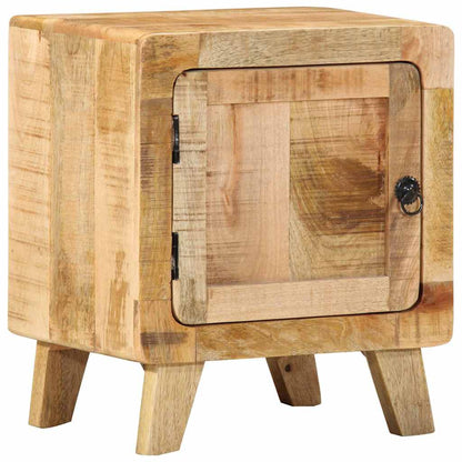 vidaXL Bedside Cabinet 40x32x46 cm Solid Wood Rough Mango