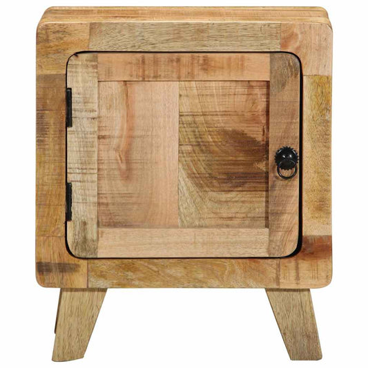 vidaXL Bedside Cabinet 2 pcs 40x32x46 cm Solid Wood Rough Mango
