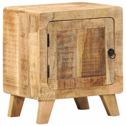 vidaXL Bedside Cabinet 2 pcs 40x32x46 cm Solid Wood Rough Mango