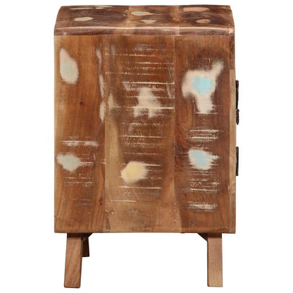 vidaXL Bedside Cabinet 2 pcs 40x32x46 cm Solid Wood Reclaimed