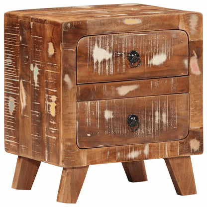 vidaXL Bedside Cabinet 2 pcs 40x32x46 cm Solid Wood Reclaimed