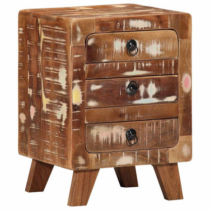 vidaXL Bedside Cabinet 37x32x50 cm Solid Wood Reclaimed