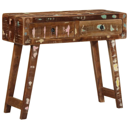 vidaXL Console Table 90x32x75 cm Solid Wood Reclaimed