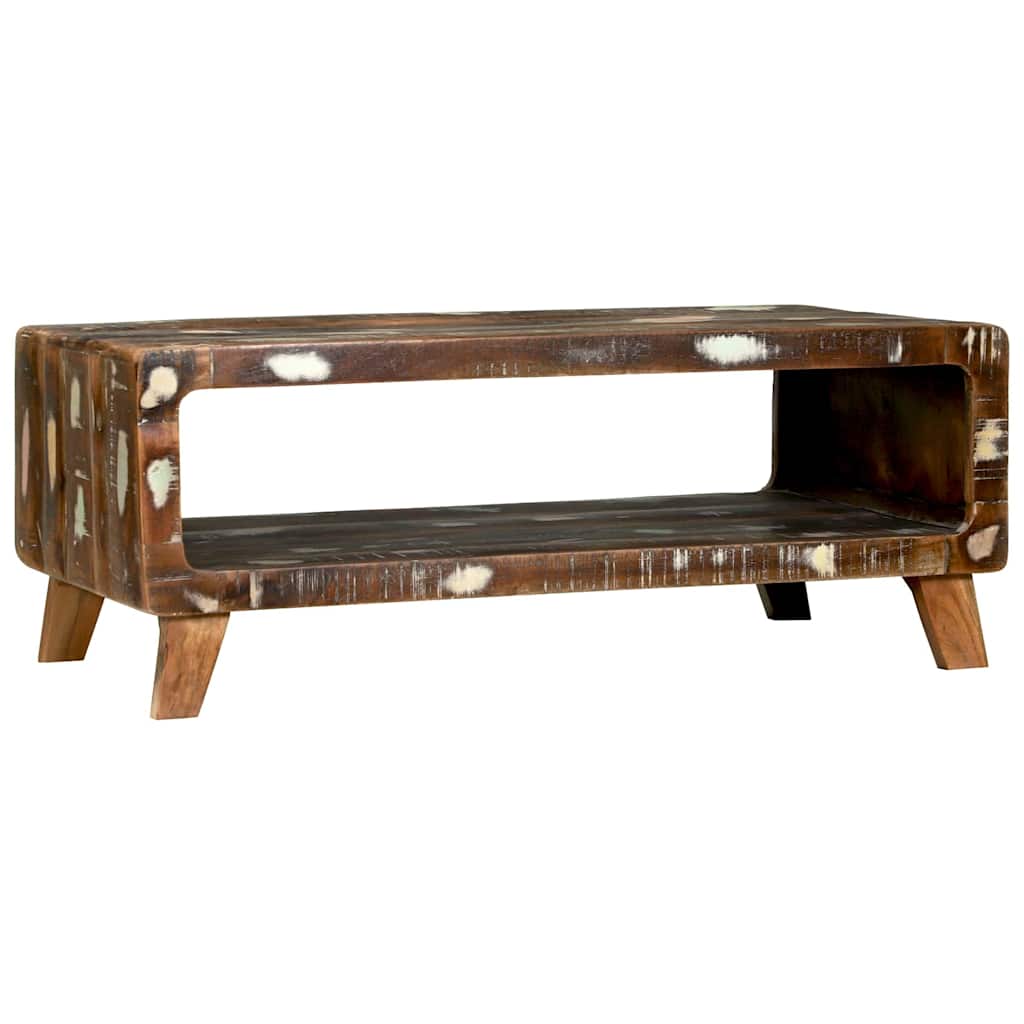 vidaXL Coffee Table Multicolour 90 x 50 x 35 cm Solid Reclaim Wood