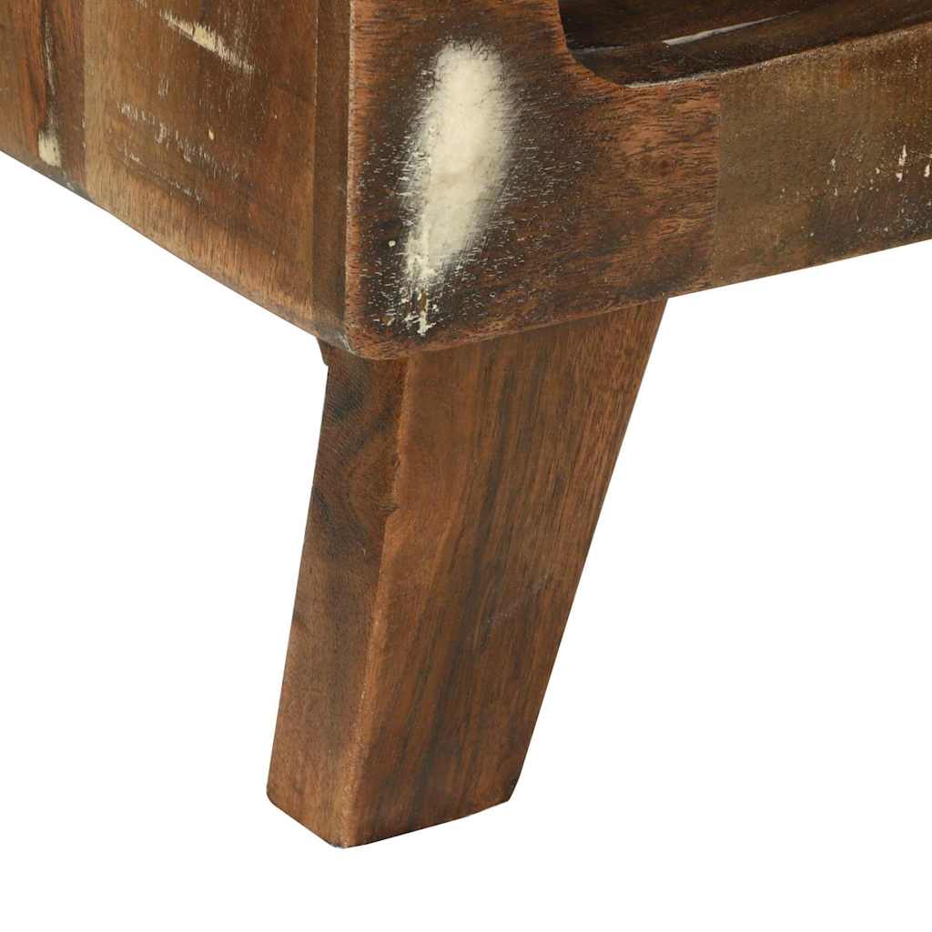 vidaXL Coffee Table Multicolour 50 x 50 x 35 cm Solid Reclaim Wood
