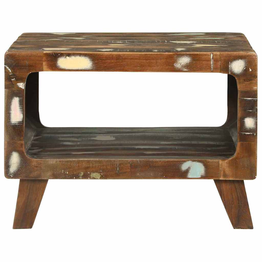 vidaXL Coffee Table Multicolour 50 x 50 x 35 cm Solid Reclaim Wood