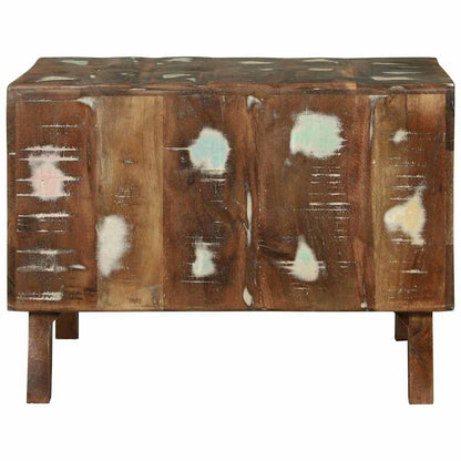 vidaXL Coffee Table Multicolour 50 x 50 x 35 cm Solid Reclaim Wood