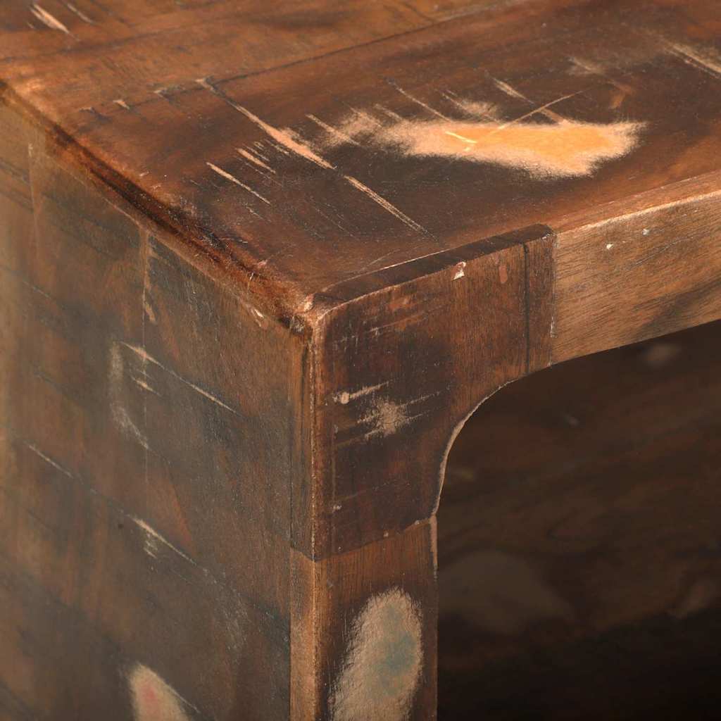 vidaXL TV Cabinet Multicolour 60 x 30 x 25 cm Solid Reclaim wood
