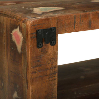 vidaXL TV Cabinet Multicolour 60 x 30 x 25 cm Solid Reclaim wood