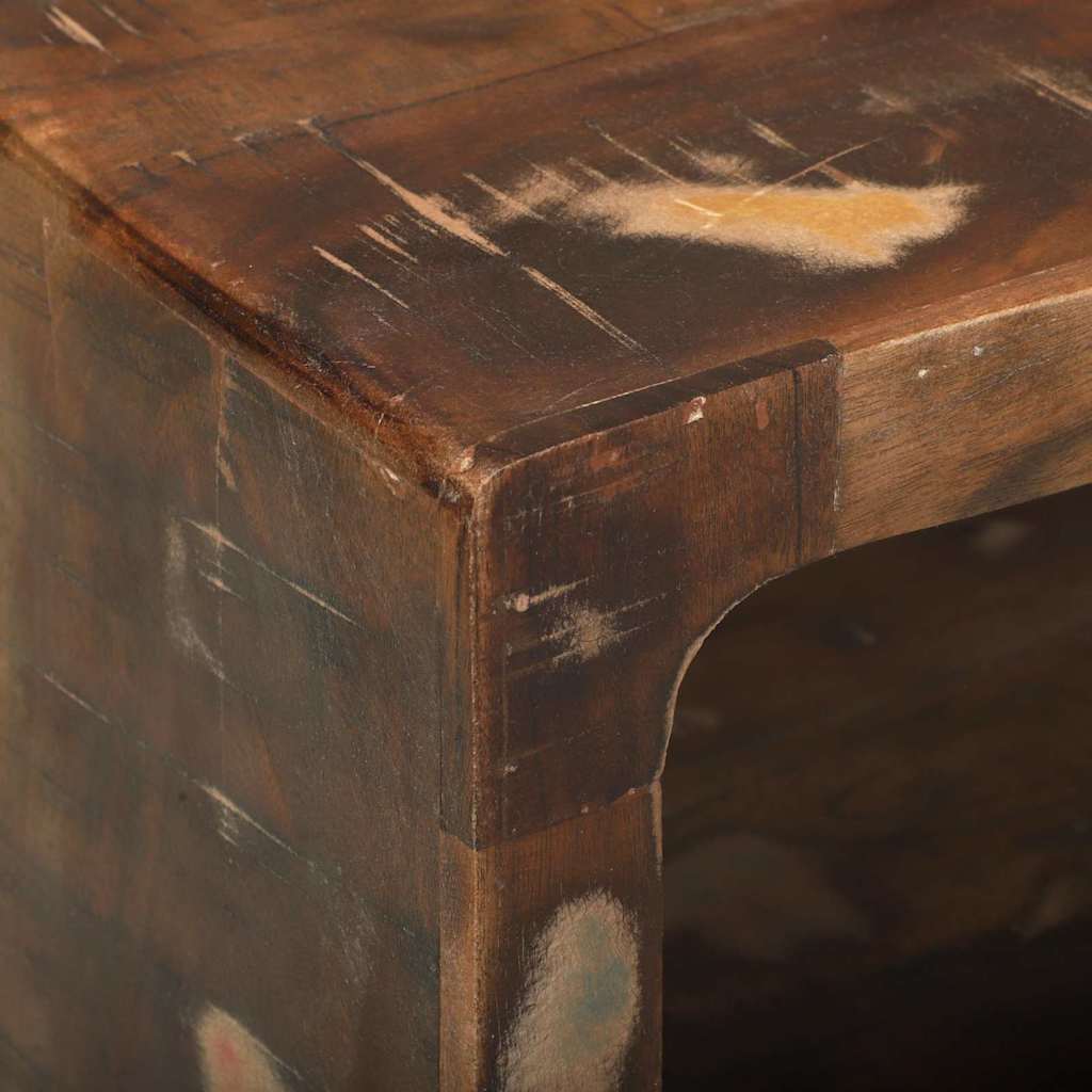 vidaXL TV Cabinet Multicolour 80 x 30 x 25 cm Solid Reclaim wood