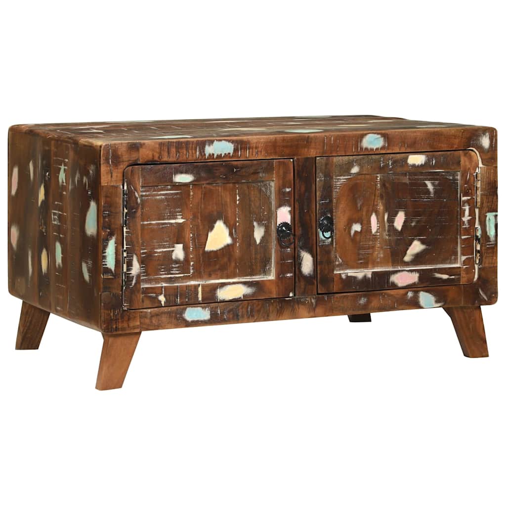 vidaXL Coffee Table Multicolour 80 x 54 x 45 cm Solid Reclaim Wood