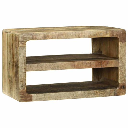 vidaXL TV Cabinet with Shelf Brown 60 x 32 x 36 cm Solid Mango wood