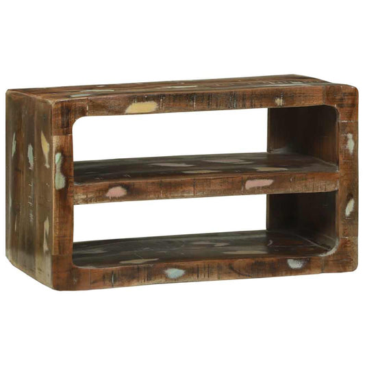 vidaXL TV Cabinet Multicolour 60 x 32 x 36 cm Solid Reclaim wood